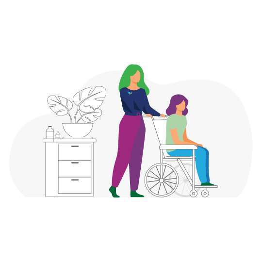 We provide therapeutic services for those unable to leave home due to health or mobility issues; bringing the necessary equipment and resources to their location.